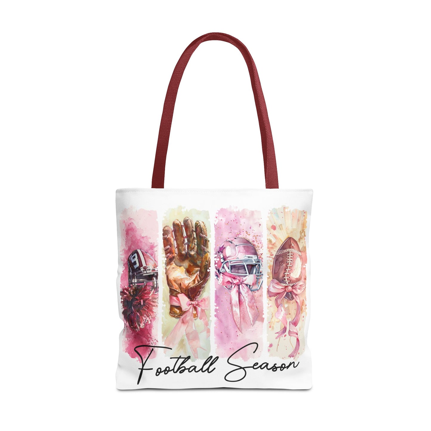 🏈 Game Day Pink Awareness Tote Bag – Sporty Style with a Purpose 🎀👜