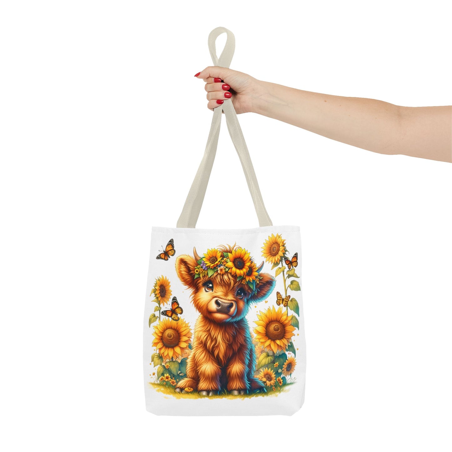 Bolsa de mano de vaca de las Tierras Altas: estética rústica de granja, bolsa de compras reutilizable con un toque rústico y chic, regalo inspirado en la naturaleza para amantes de los animales.