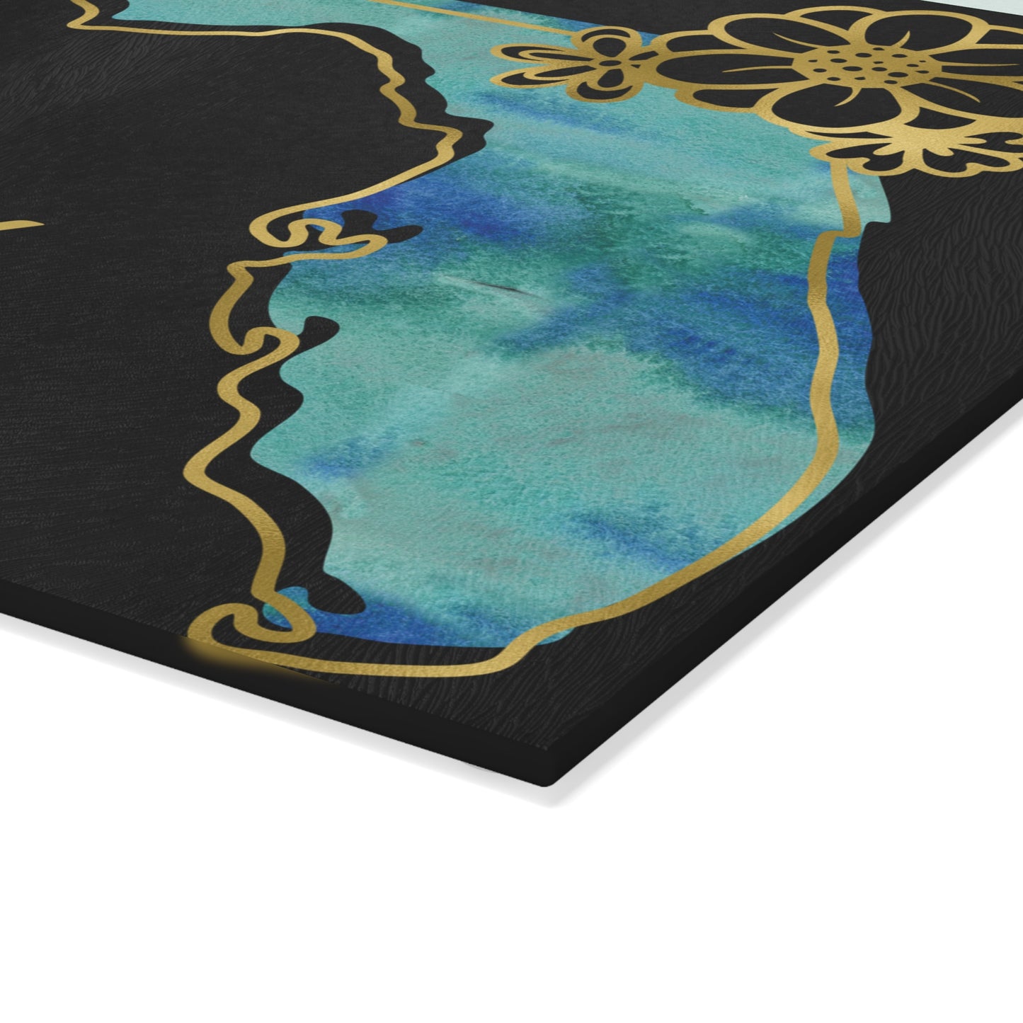 🌴 Florida State Floral Cutting Board – Sunshine State Elegance for Your Kitchen