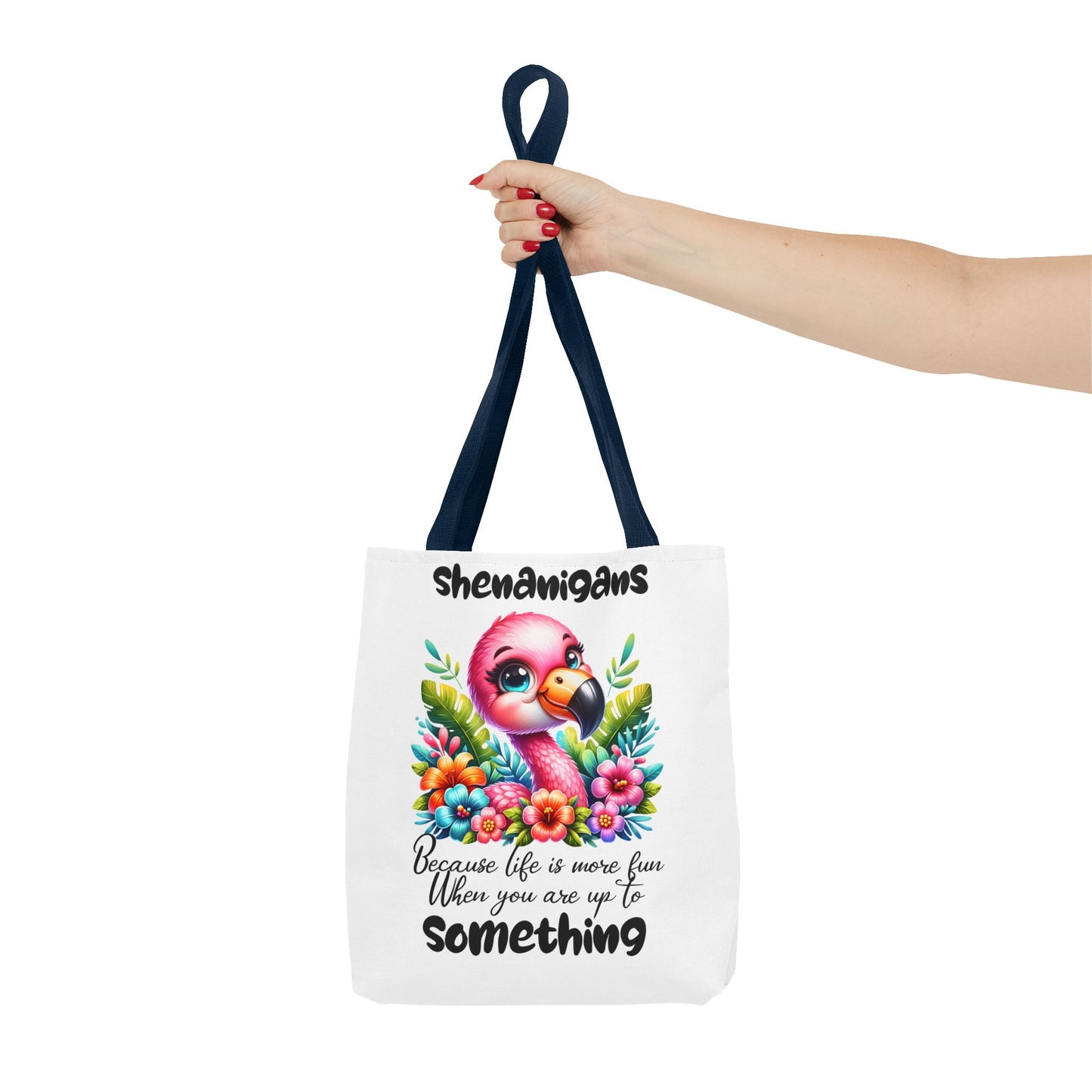 🌸 Flamingo & Floral Bliss – Bolso tote vibrante y divertido 🌺