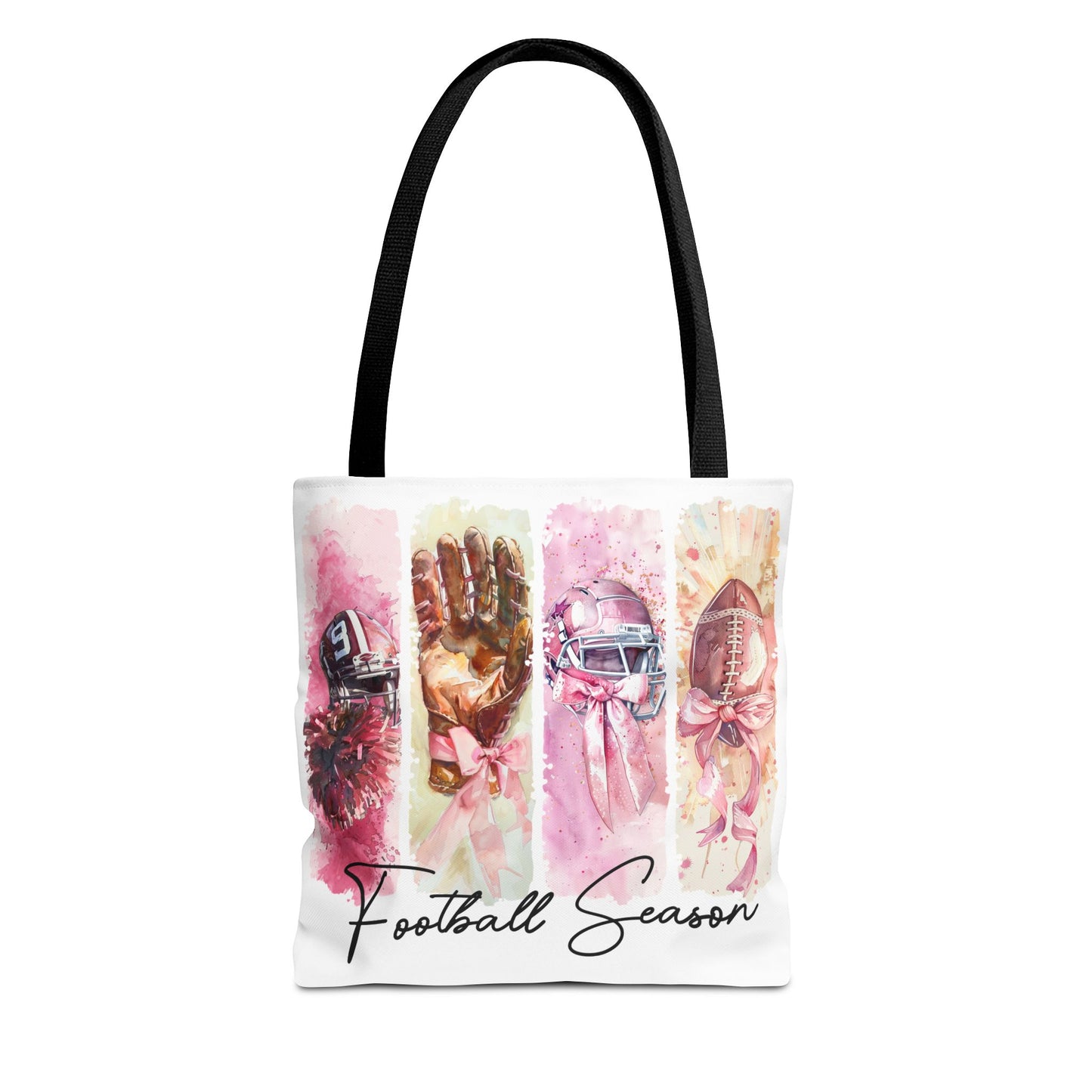 🏈 Game Day Pink Awareness Tote Bag – Sporty Style with a Purpose 🎀👜