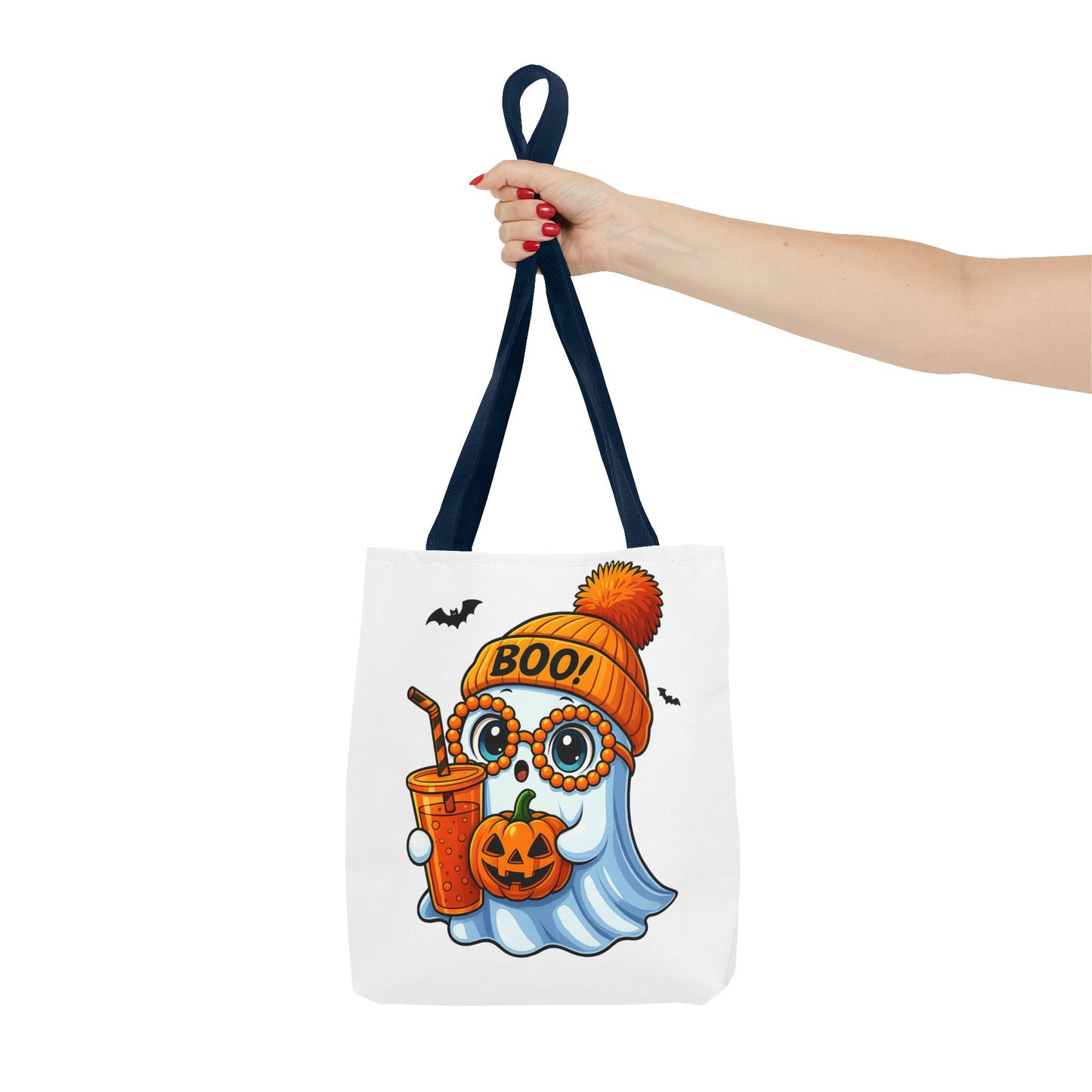๐ป Boo-tiful Ghost Tote Bag โ Spooky Cute Halloween Vibes ๐๐