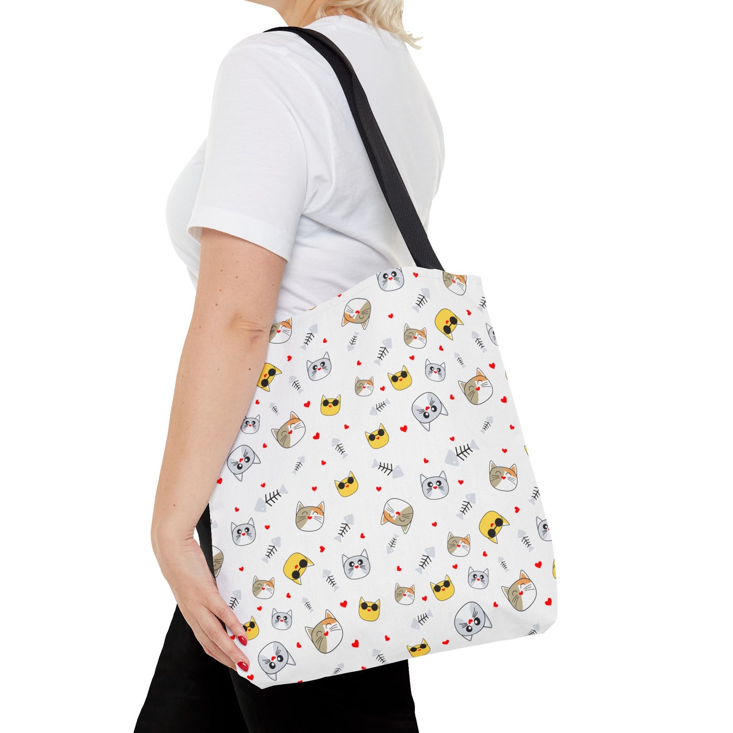 Encantador bolso de mano para amantes de los gatos: duradero, espacioso y perfecto para ir de compras, trabajar o las aventuras cotidianas.