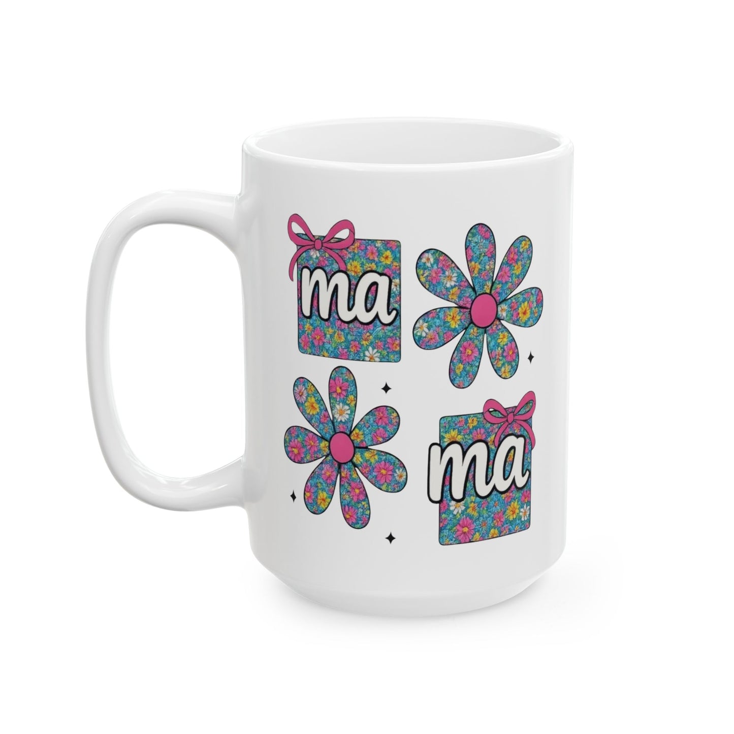 Taza con diseño floral para mamá: celebra a la hermosa mamá en tu vida