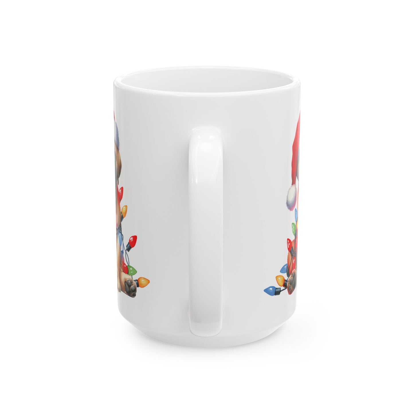 ๐ Mastiff Christmas Mug โ Holiday Cheer with a Big-Hearted Pup ๐พ