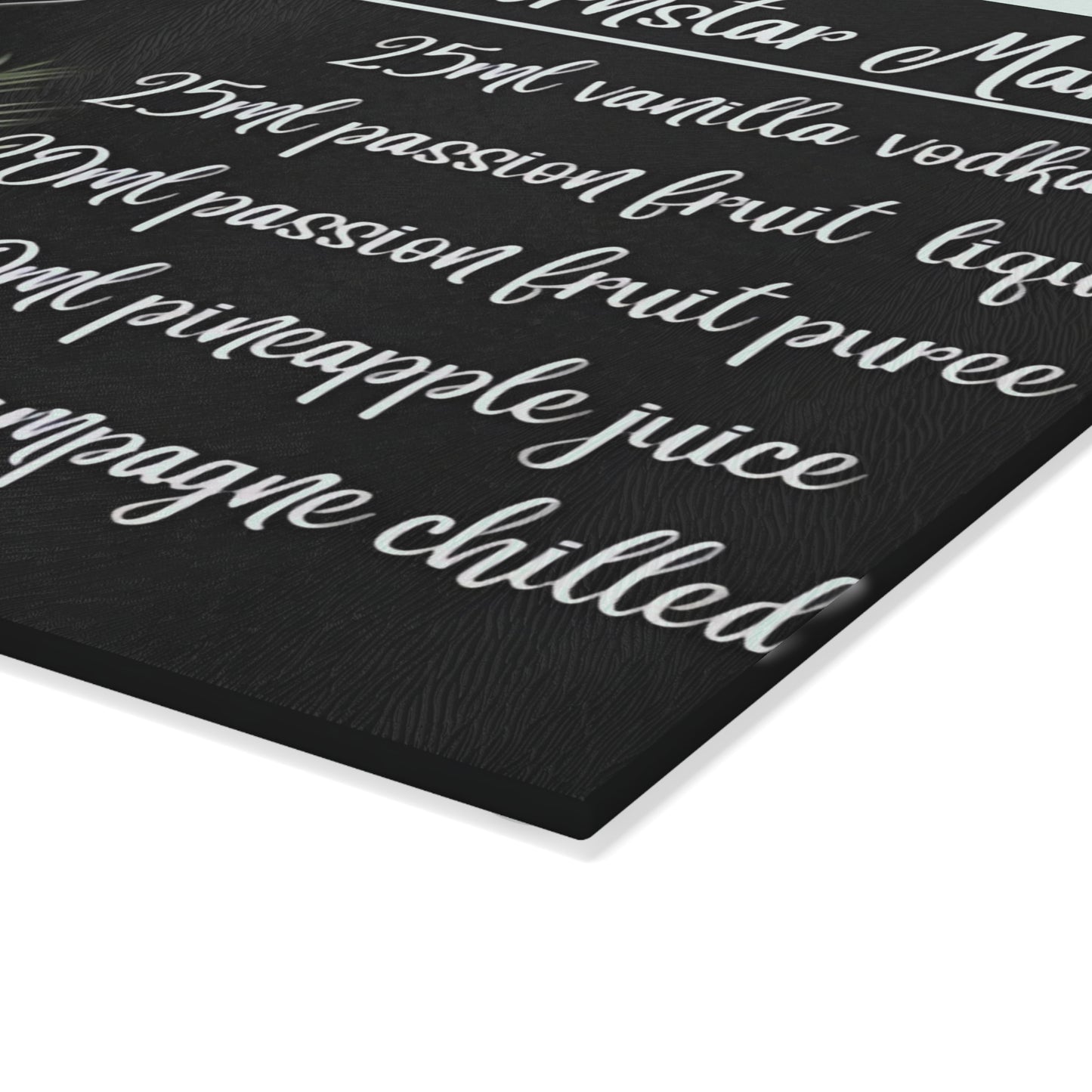 🍸 Pornstar Martini Recipe Cutting Board – Flirty, Fun, & Fabulous Kitchen Decor