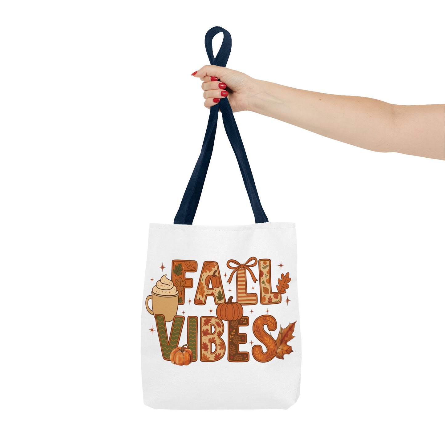 🍁 Fall Vibes Tote Bag – Cozy Comfort for Your Autumn Adventures 🎃☕