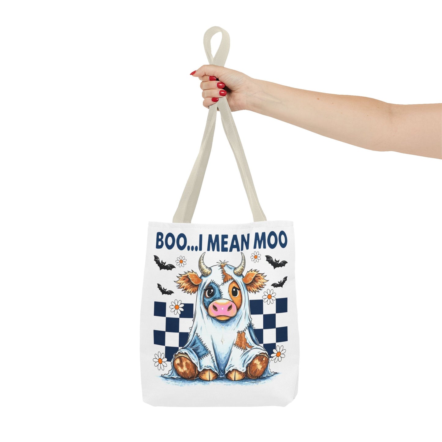 ๐ฎ Boo... I Mean Moo Cow Halloween Tote Bag โ Spooky Cute Farmhouse Fun ๐ป๐