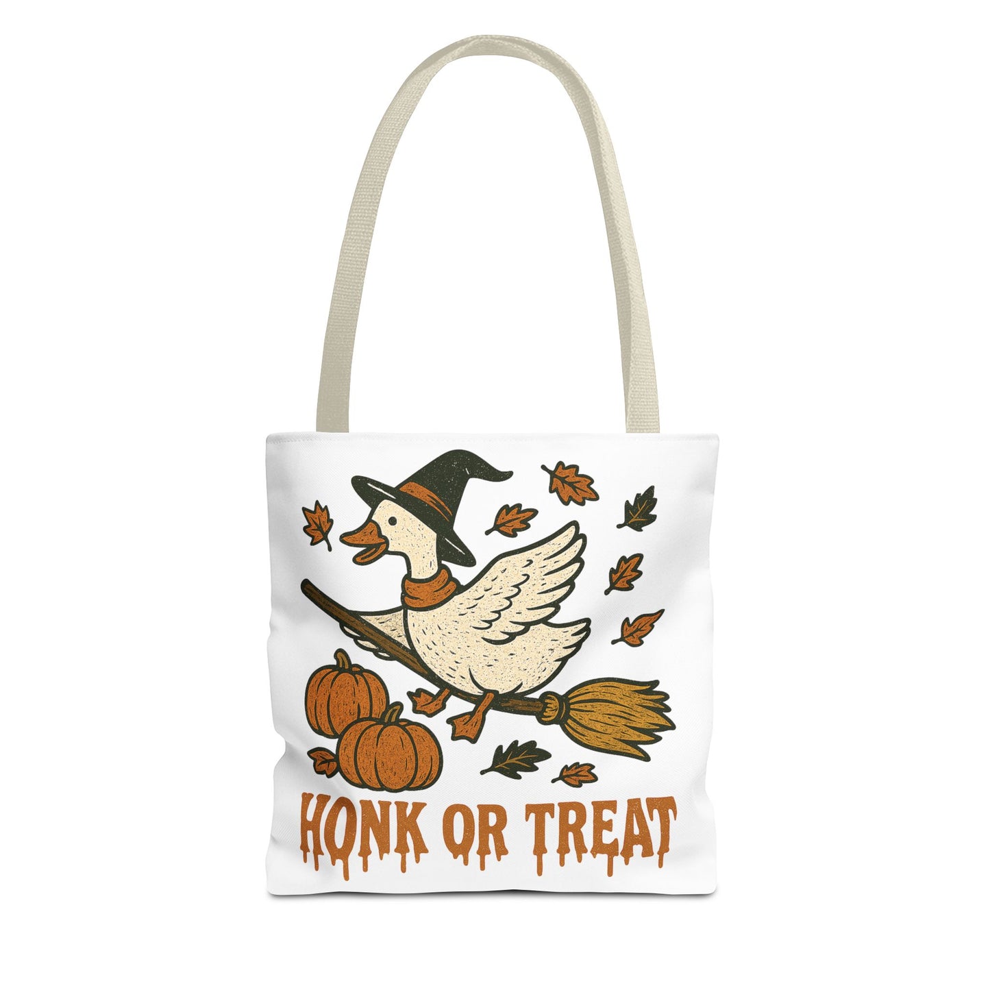 ๐ช Honk or Treat Goose Halloween Tote Bag โ Witchy Whimsy for Spooky Season ๐๐