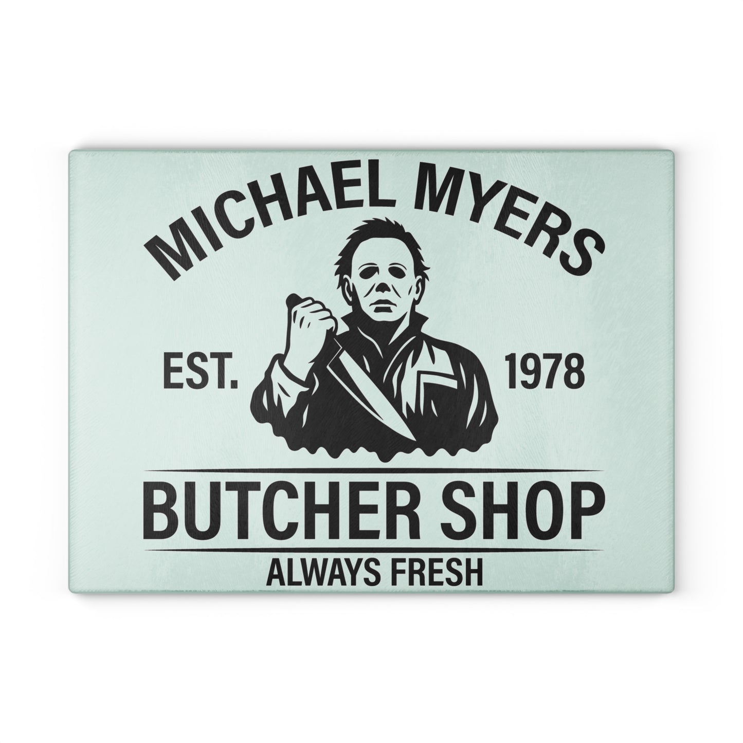 🔪 Horror Butcher Shop Cutting Board – Always Fresh Kitchen Decor 🖤