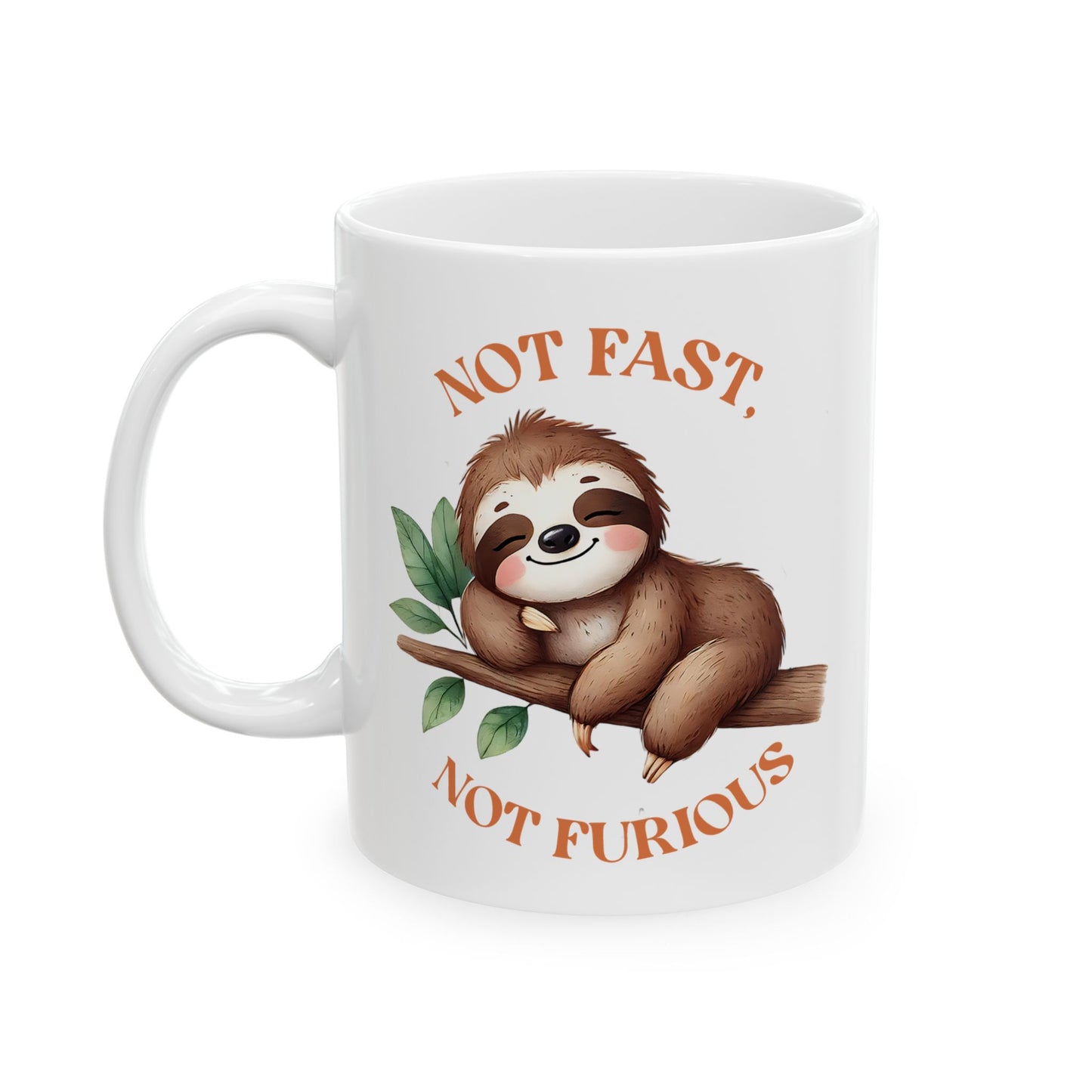 🐾 Ni rápido ni furioso: divertida taza de café con perezoso para almas relajadas 🦥