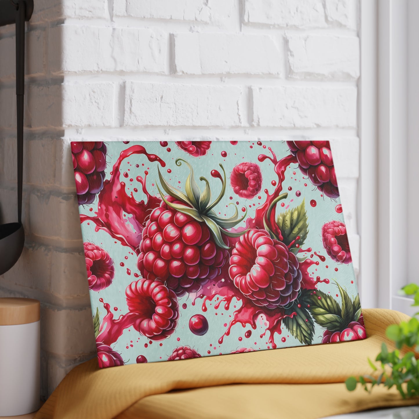 🍓 Raspberry Splash Cutting Board – Fresh & Flirty Charm for Your Kitchen