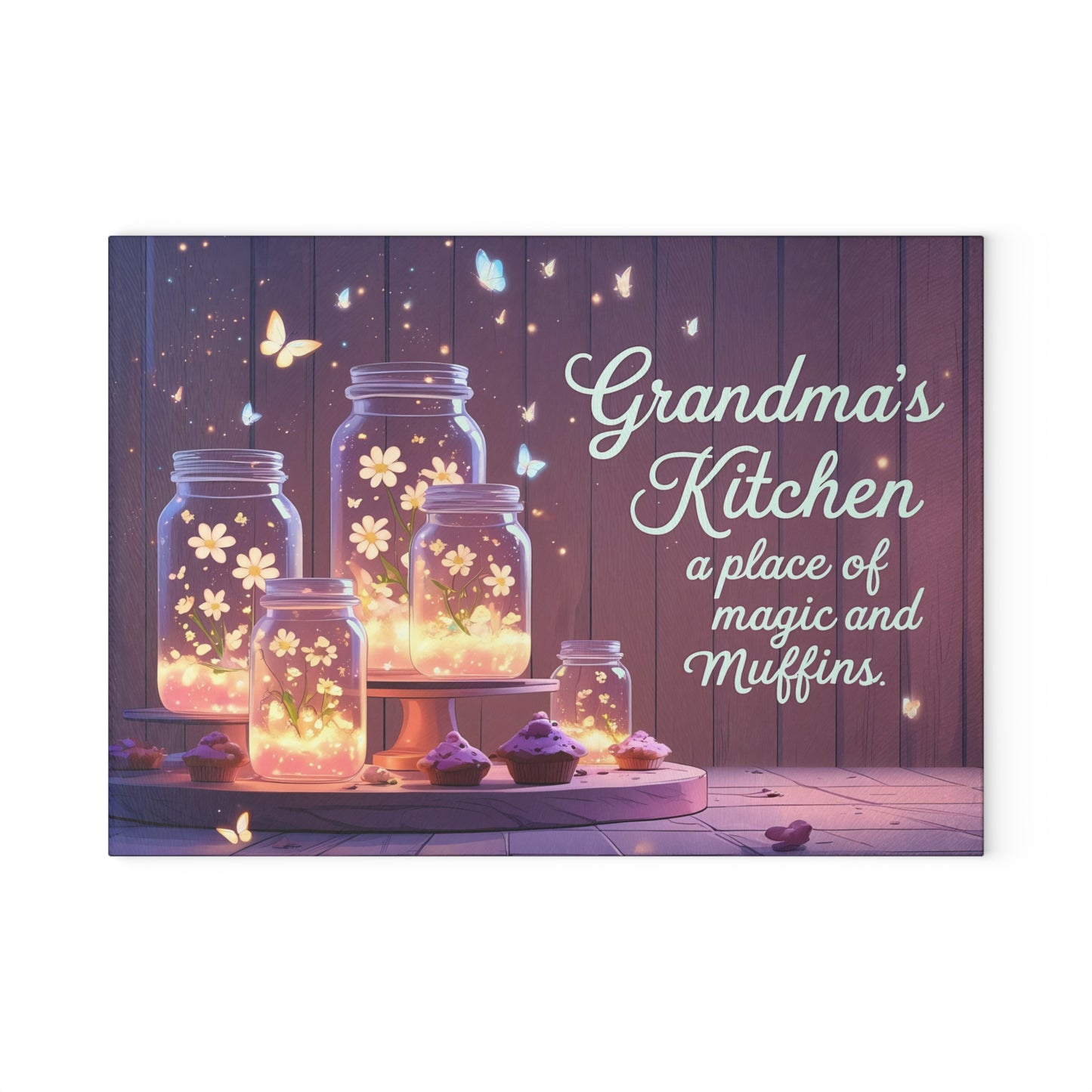 🧁 Grandma’s Kitchen Cutting Board – A Place of Magic and Muffins