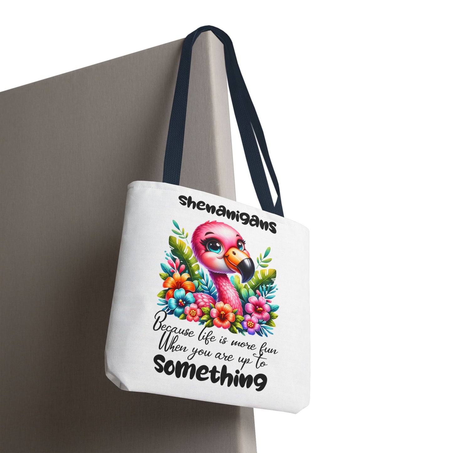 🌸 Flamingo & Floral Bliss – Bolso tote vibrante y divertido 🌺