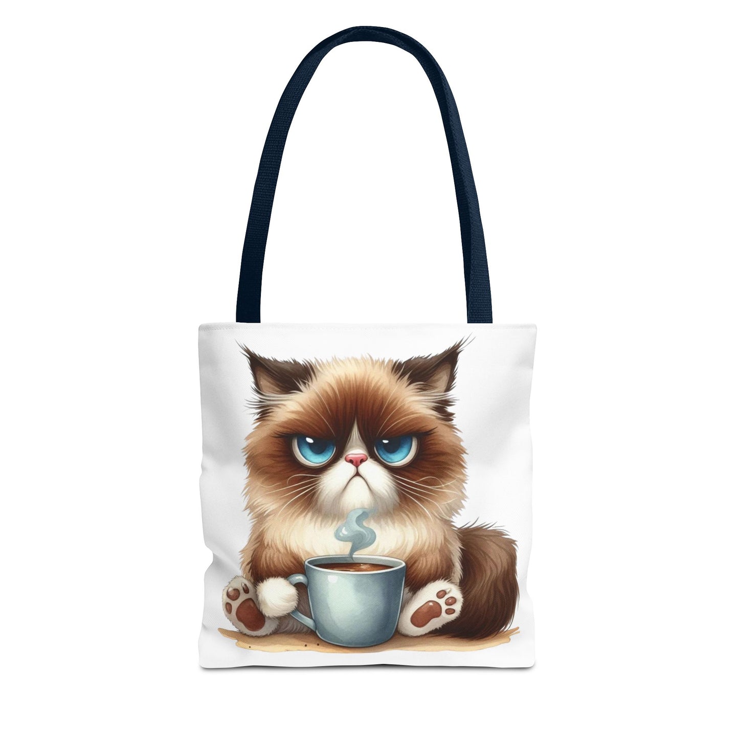 Bolsa de mano personalizada de Grumpy Cat con nombre personalizado: regalo divertido y sarcástico para amantes de los gatos. Bolsa única y práctica para uso diario. Bolsa de mano de Grumpy Cat: perfecta para amantes de los gatos y almas sarcásticas.