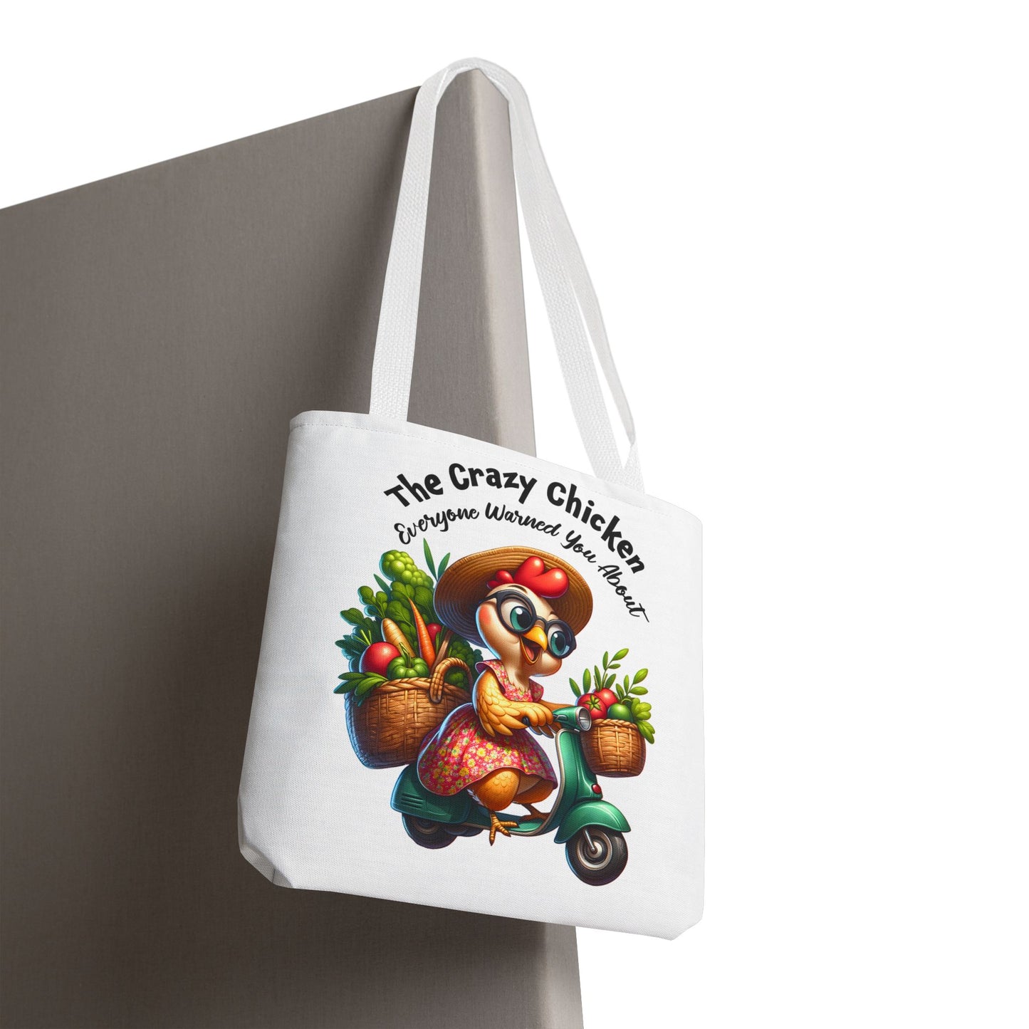 Bolsa de compras divertida con diseño de pollo: un encantador diseño de granja fresca 🐔