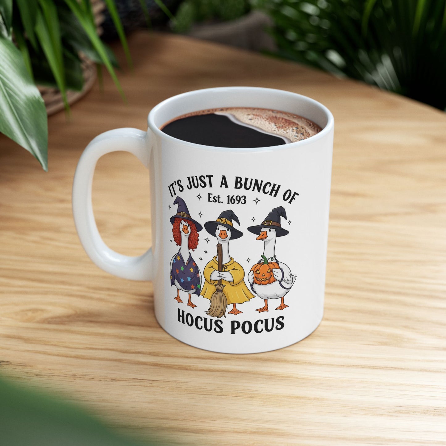 🧙♀️🦆 Hocus Pocus Goose Mug – Halloween Quackery & Magic in Every Sip 🎃☕