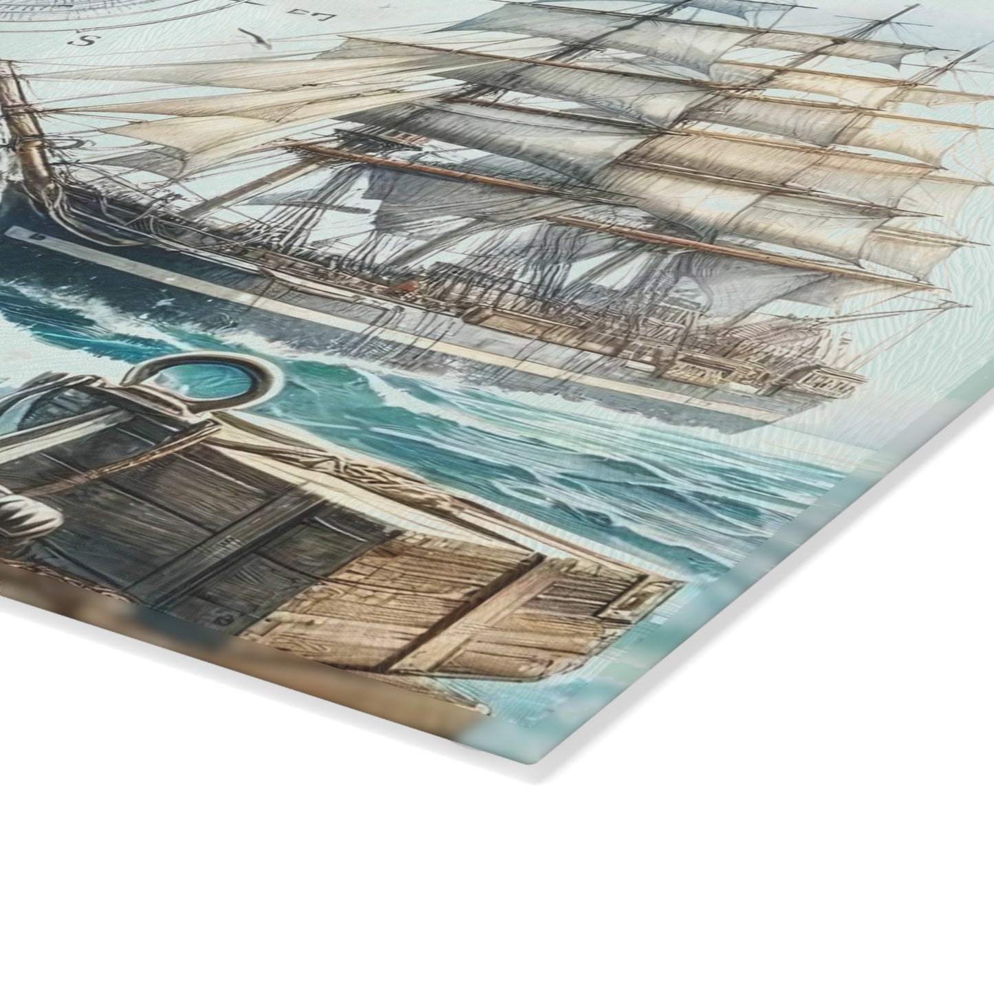 Tabla de cortar náutica, Decoración de cocina costera, Regalo para casa de playa, Decoración con temática oceánica, Elementos esenciales para casa de playa, Decoración inspirada en el océano, Regalo de playa único