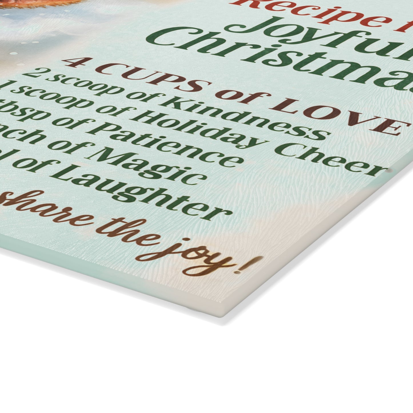 🎄☕ Highland Cow Recipe for a Joyful Christmas Cutting Board – Festive Winter Kitchen Décor ❄️✨