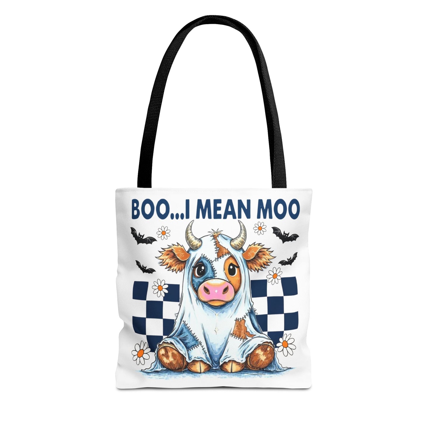 ๐ฎ Boo... I Mean Moo Cow Halloween Tote Bag โ Spooky Cute Farmhouse Fun ๐ป๐