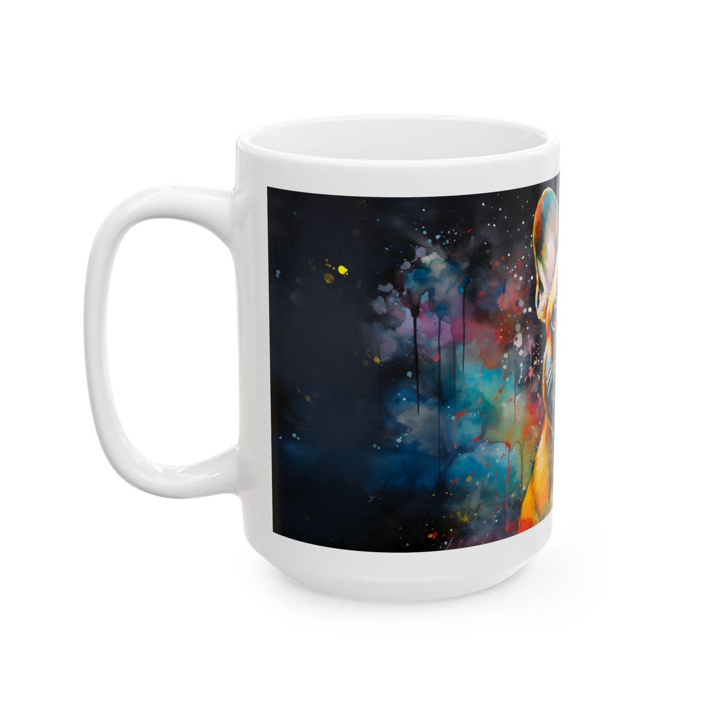 Taza de acuarela de bulldog francés: ¡un homenaje impresionante a tu cachorro favorito!