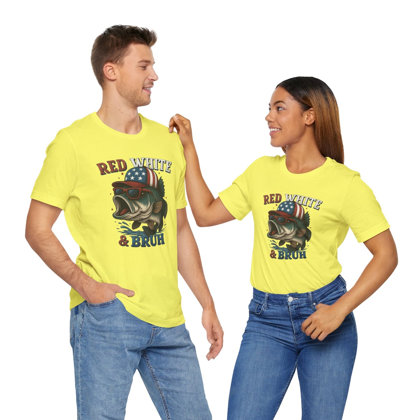 Divertida camiseta patriótica de pescado, con estampado rojo, blanco y negro, unisex, ideal para el 4 de julio, regalo para papá, ideal para barbacoas de verano.