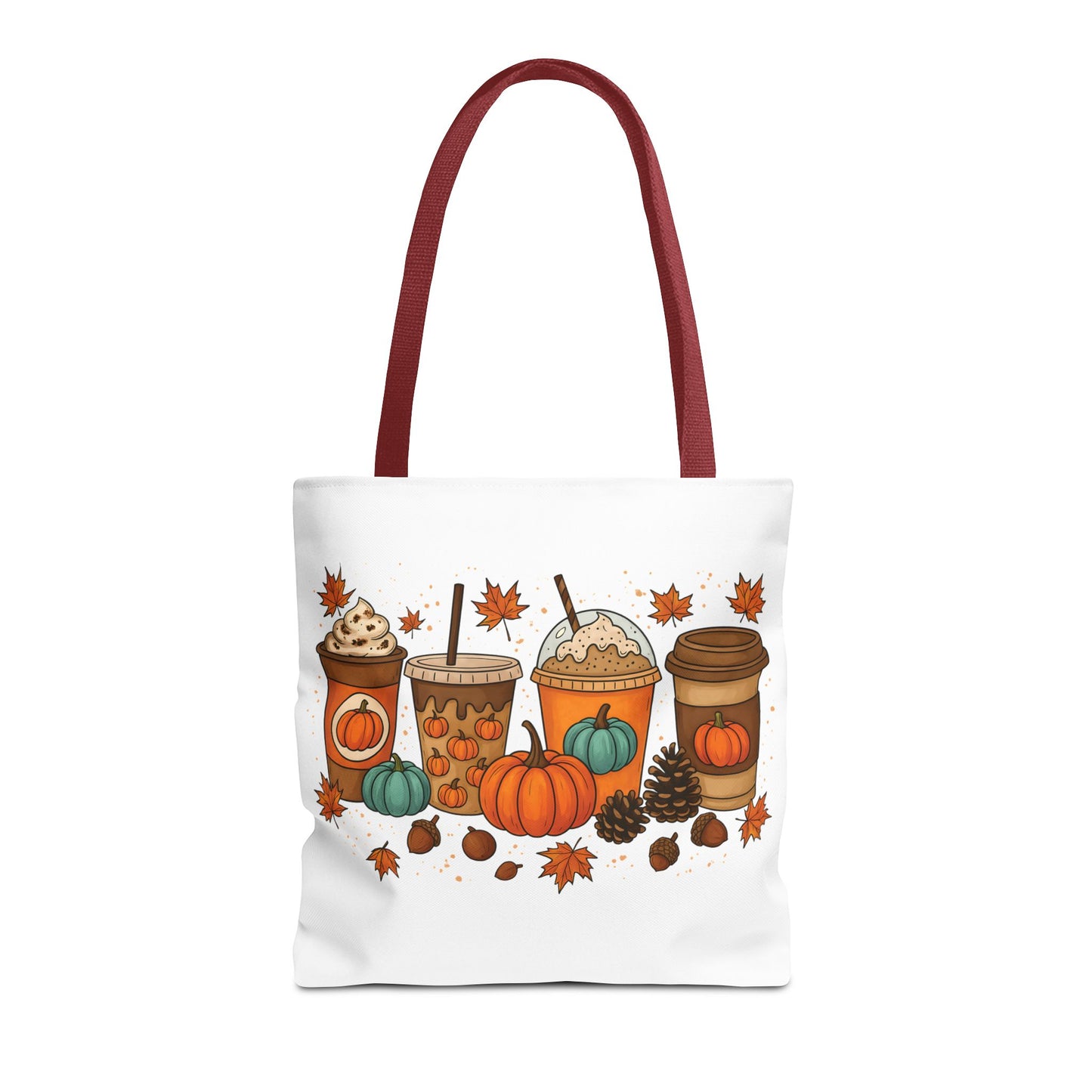 🎃 Pumpkin Spice Vibes Tote Bag – Sippin’ Cozy Fall in Style ☕🍂