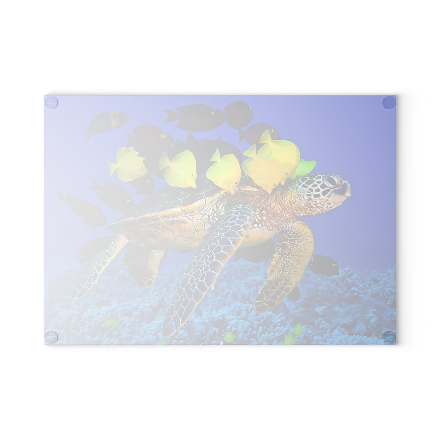 Tabla de cortar con diseño de tortuga marina: Majestuosidad submarina para tu cocina