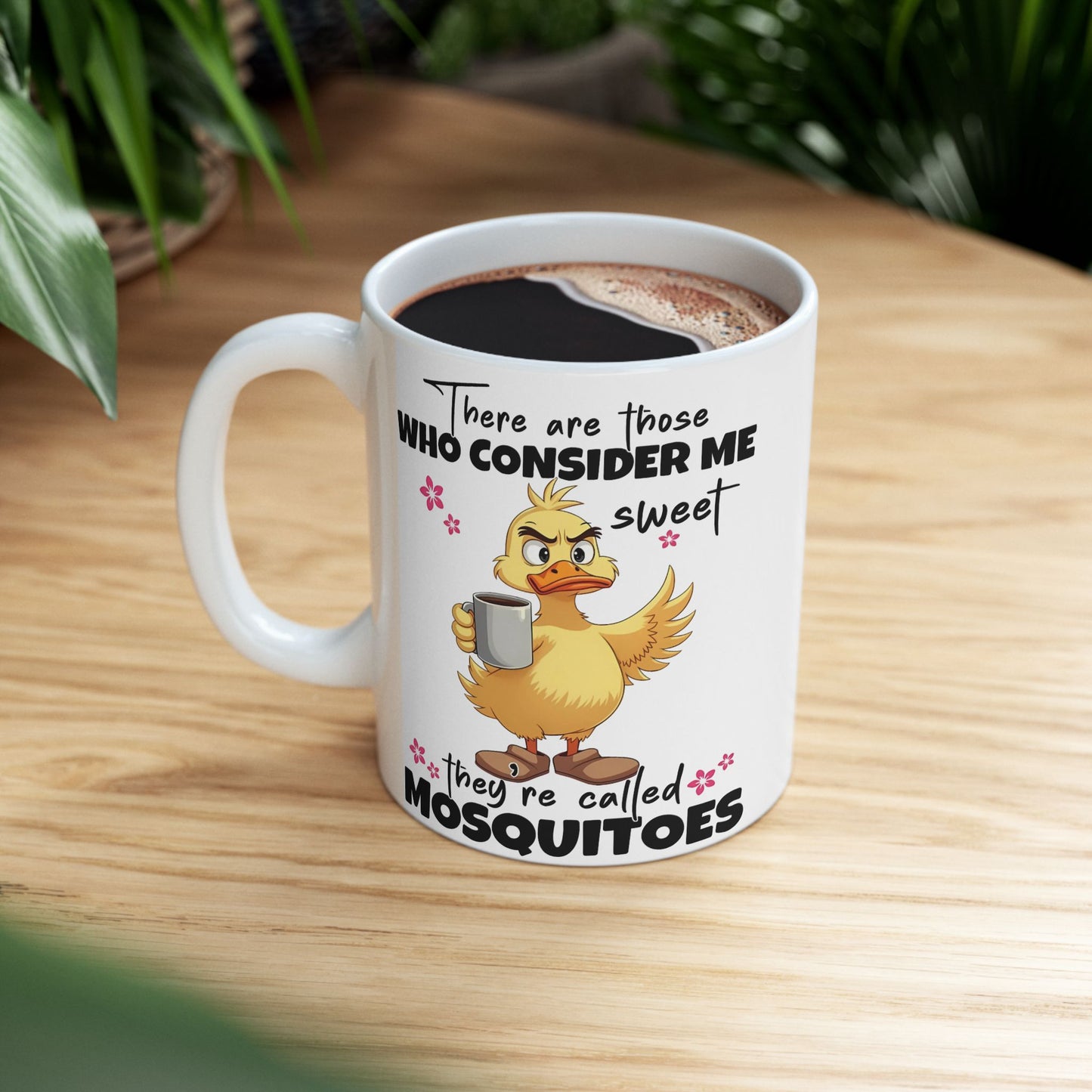 Taza de café con forma de pato “Considérame dulce”: ¡humor atrevido en cada sorbo!