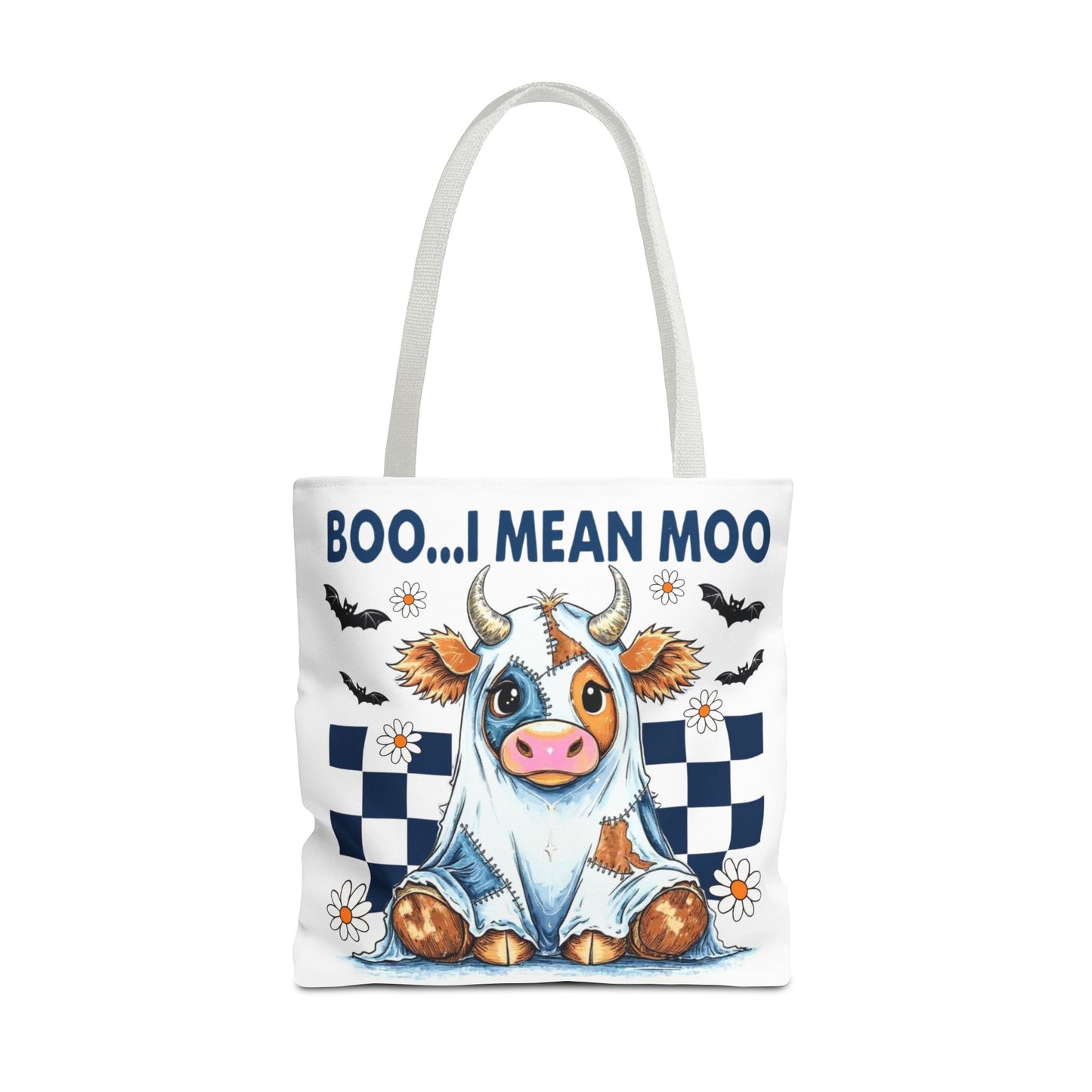 ๐ฎ Boo... I Mean Moo Cow Halloween Tote Bag โ Spooky Cute Farmhouse Fun ๐ป๐