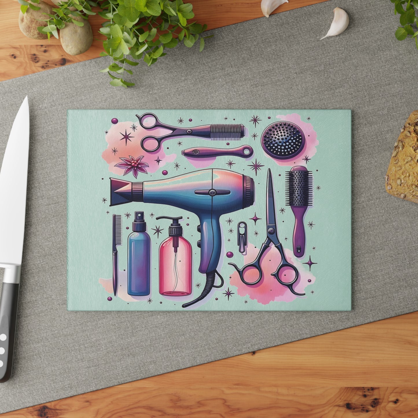 Shear Perfection – Tabla de cortar de vidrio para estilistas 💇♀️✨