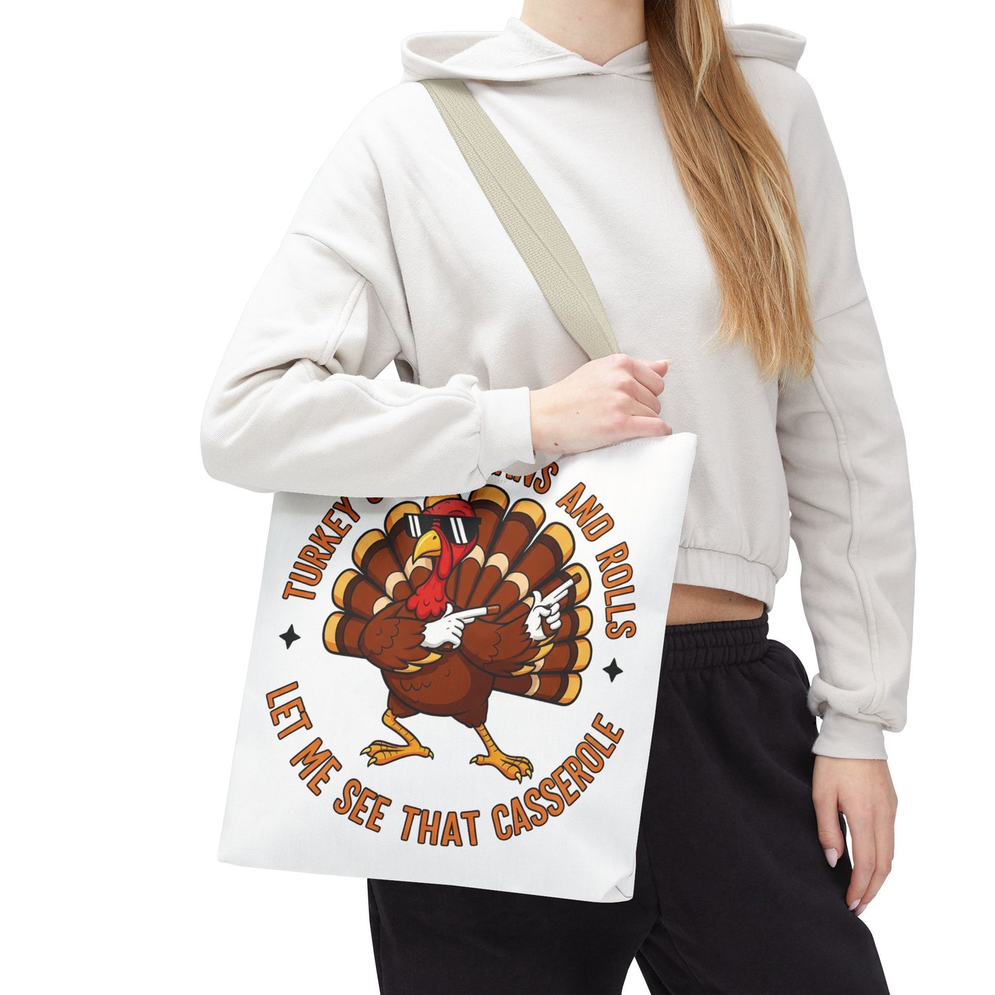 🦃 Thanksgiving Turkey Tote Bag – Let Me See That Casserole Style 🍠🎶