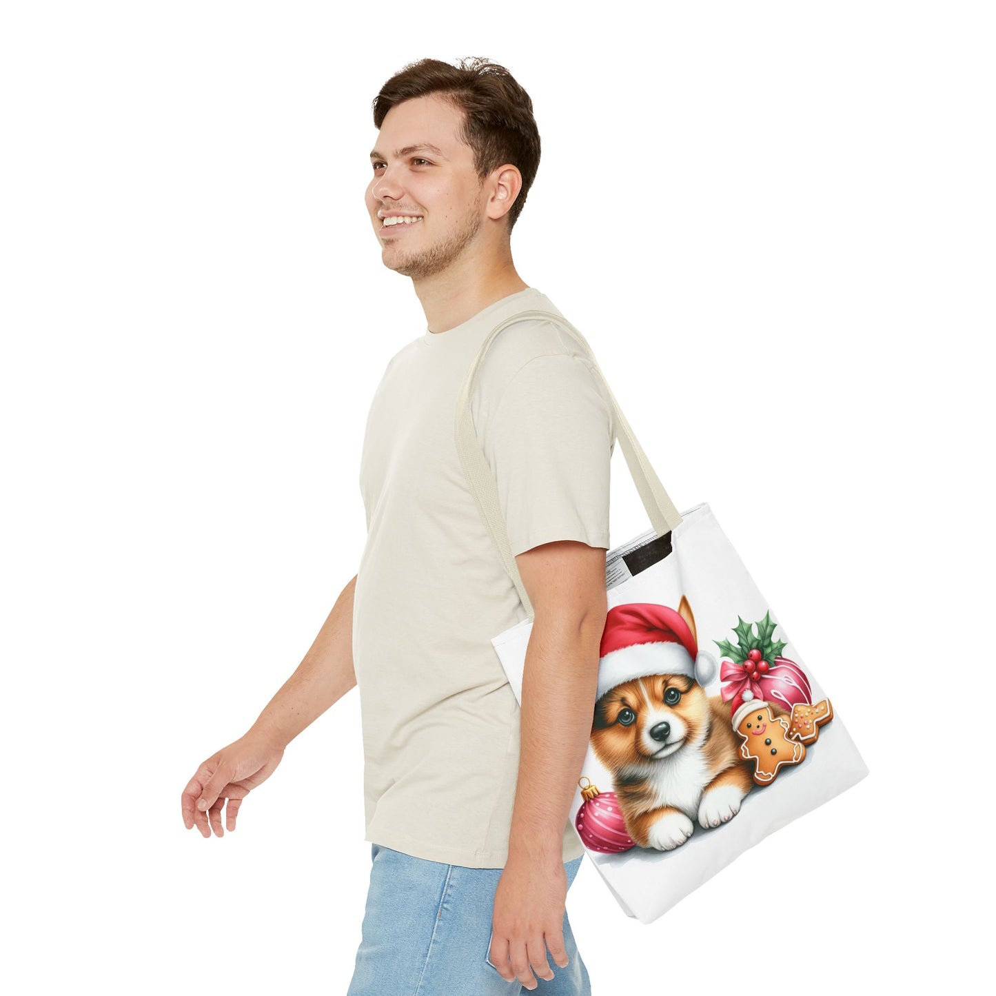 🎄 Corgi Christmas Cookie Tote – Sweet Holiday Charm for Dog Lovers 🐾