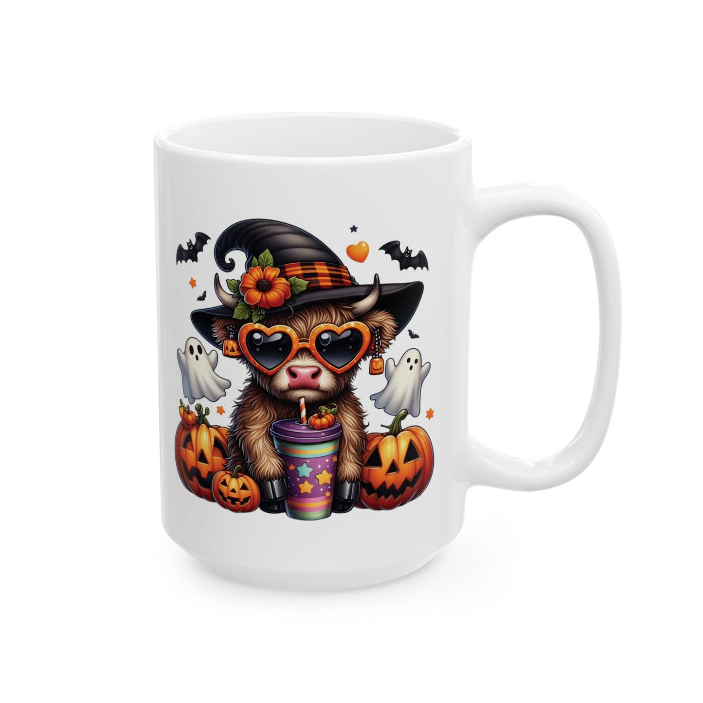 🎃 Highland Cow Halloween Mug – Spooky & Sweet Fall Sips 👻