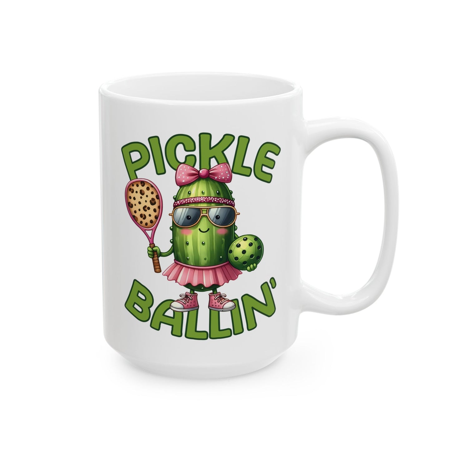 ☀️🥒 Pickle Ballin’ Coffee Mug – Serve Up Sass & Sips 🎾