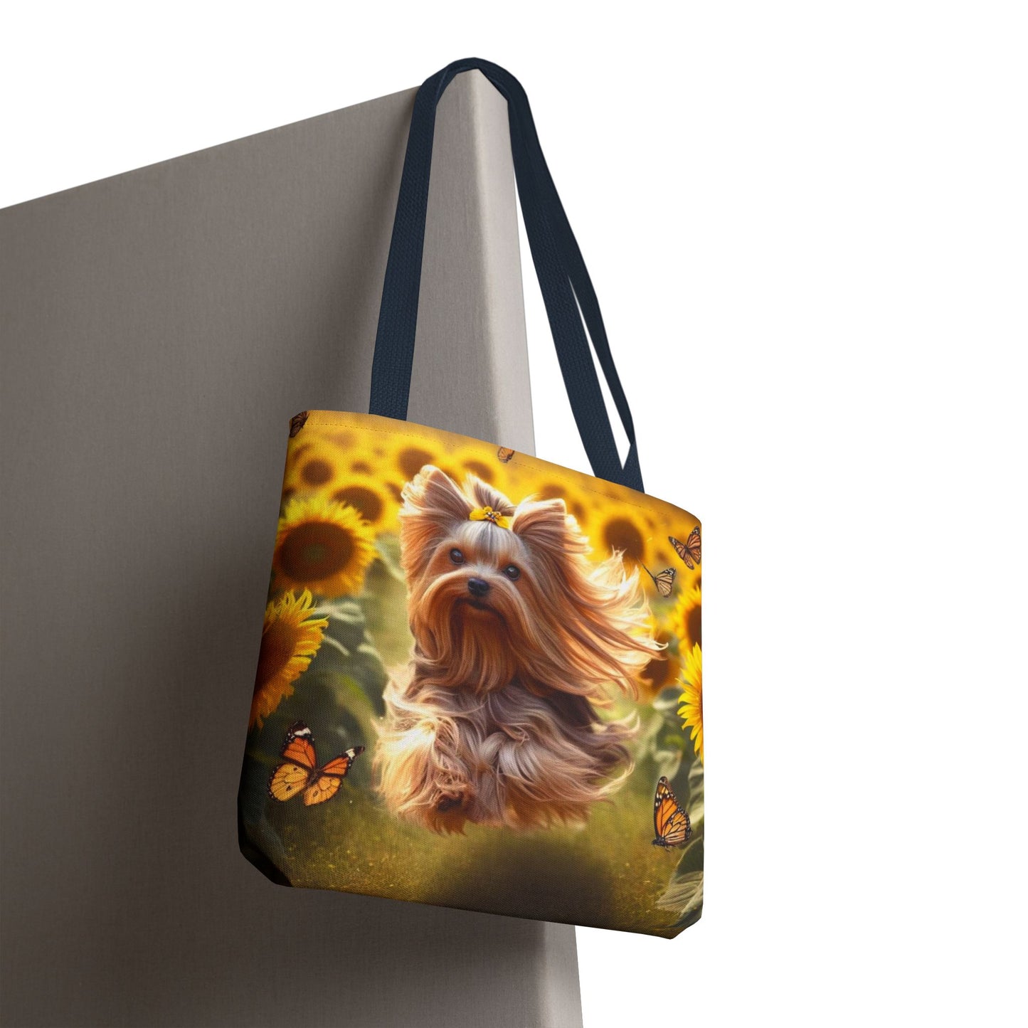 Adorable bolso de mano Yorkie: ¡perfecto para los amantes de los perros en movimiento!