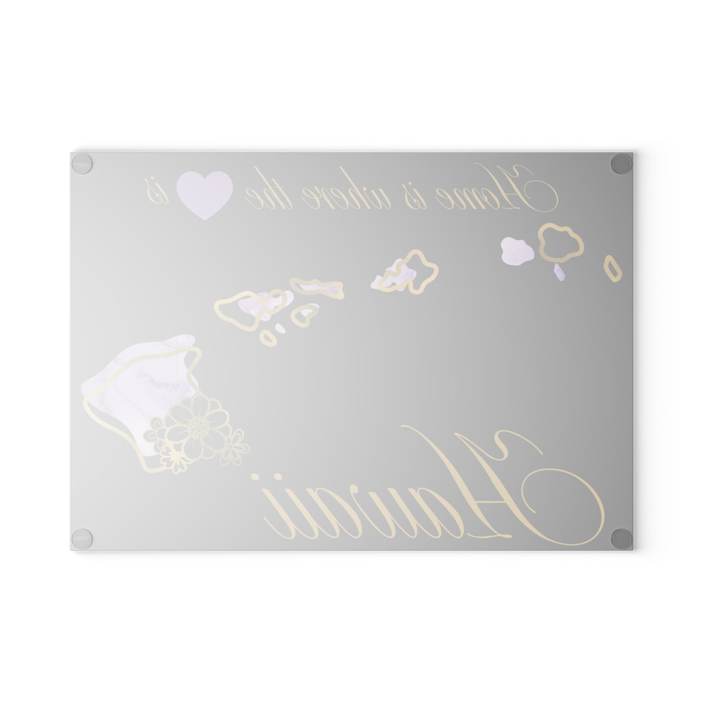 💜 Hawaii State Cutting Board – Island Beauty with a Tropical Heart