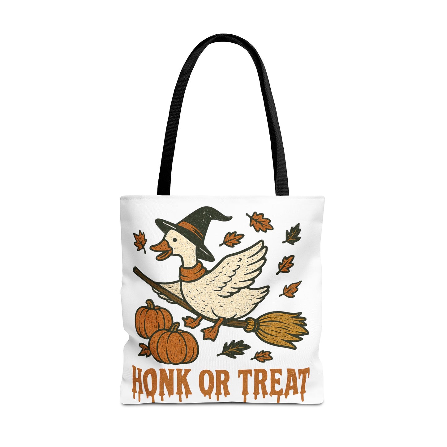 ๐ช Honk or Treat Goose Halloween Tote Bag โ Witchy Whimsy for Spooky Season ๐๐