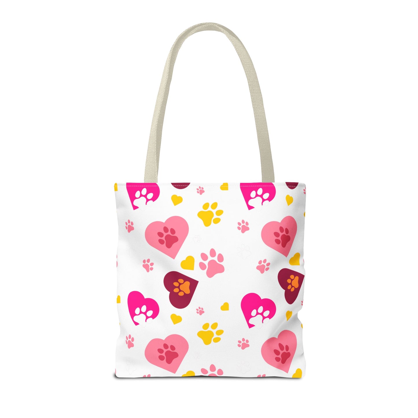Bolsa de mano con estampado de patas y corazón | Pet Lover Everyday Carry-All