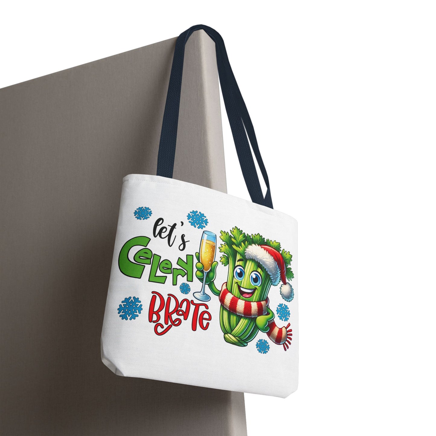 ๐ฅ Letโs Celery-brate Christmas Tote Bag โ Fun, Festive & Eco-Friendly ๐