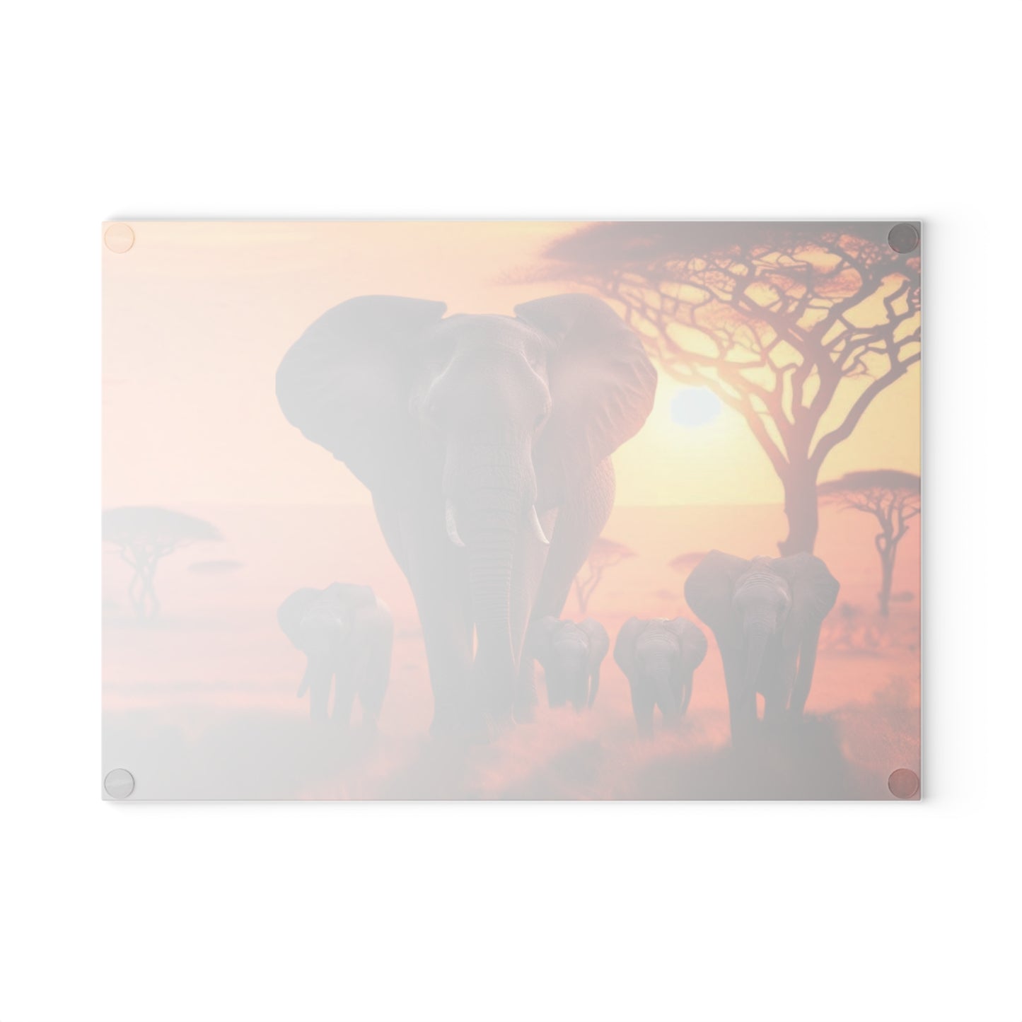 Tabla de cortar de elefante, elefantes bebés, decoración de vida silvestre, cocina con temática animal, regalo familiar, temática de safari, tabla de charcutería, amante de los elefantes