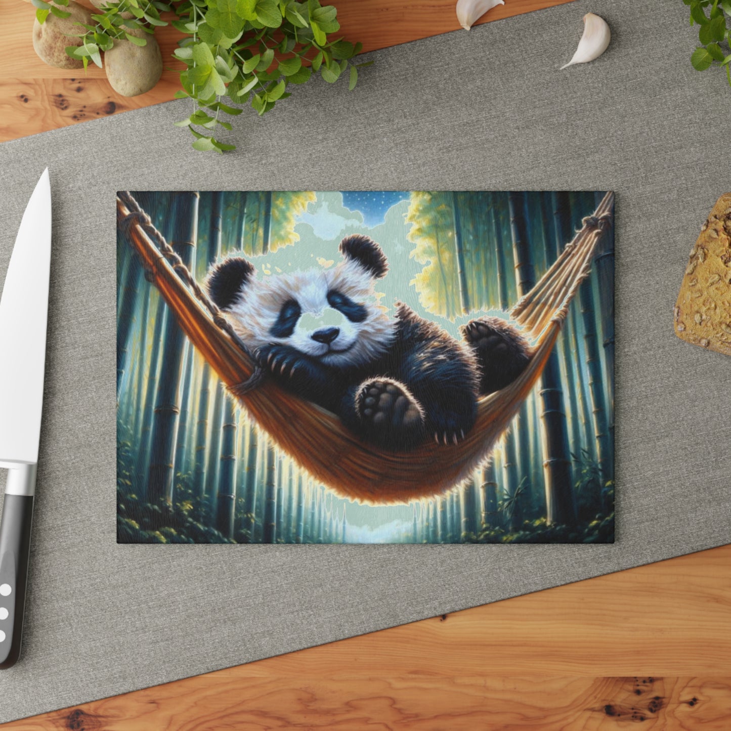 🐼 Relaxing Panda Cutting Board – Tranquil Forest Vibes with Adorable Charm