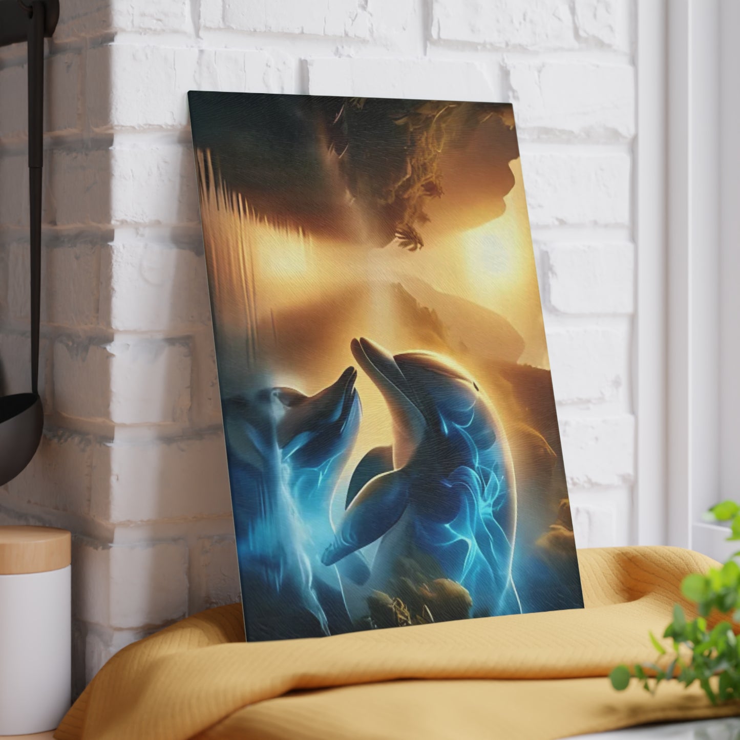 Tabla de cortar con diseño de delfines, decoración de cocina con delfines, cocina con temática oceánica, decoración de vida marina, regalo de vida marina, regalo para amantes de los delfines, tabla de charcutería