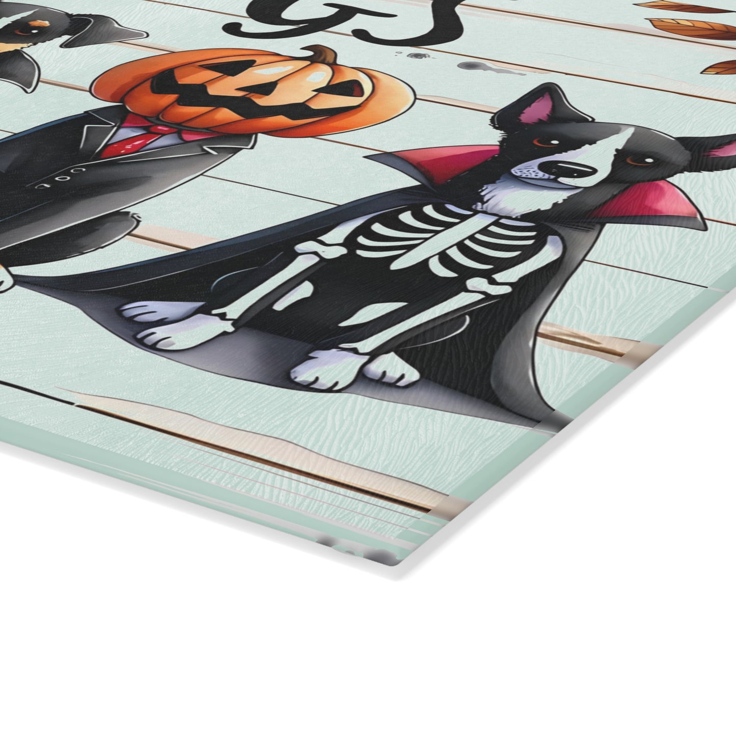 🐶🎃 "Dogs – Because People Are Creepy" Halloween Cutting Board – Spooky Paws & Playful Humor for Your Kitchen 🦇👻