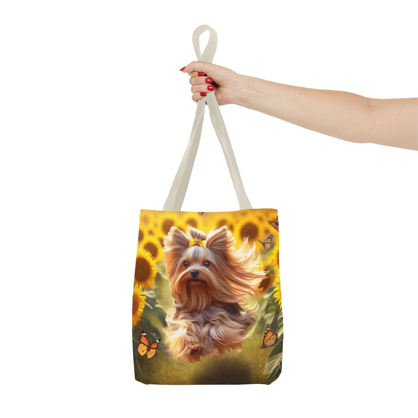 Adorable bolso de mano Yorkie: ¡perfecto para los amantes de los perros en movimiento!