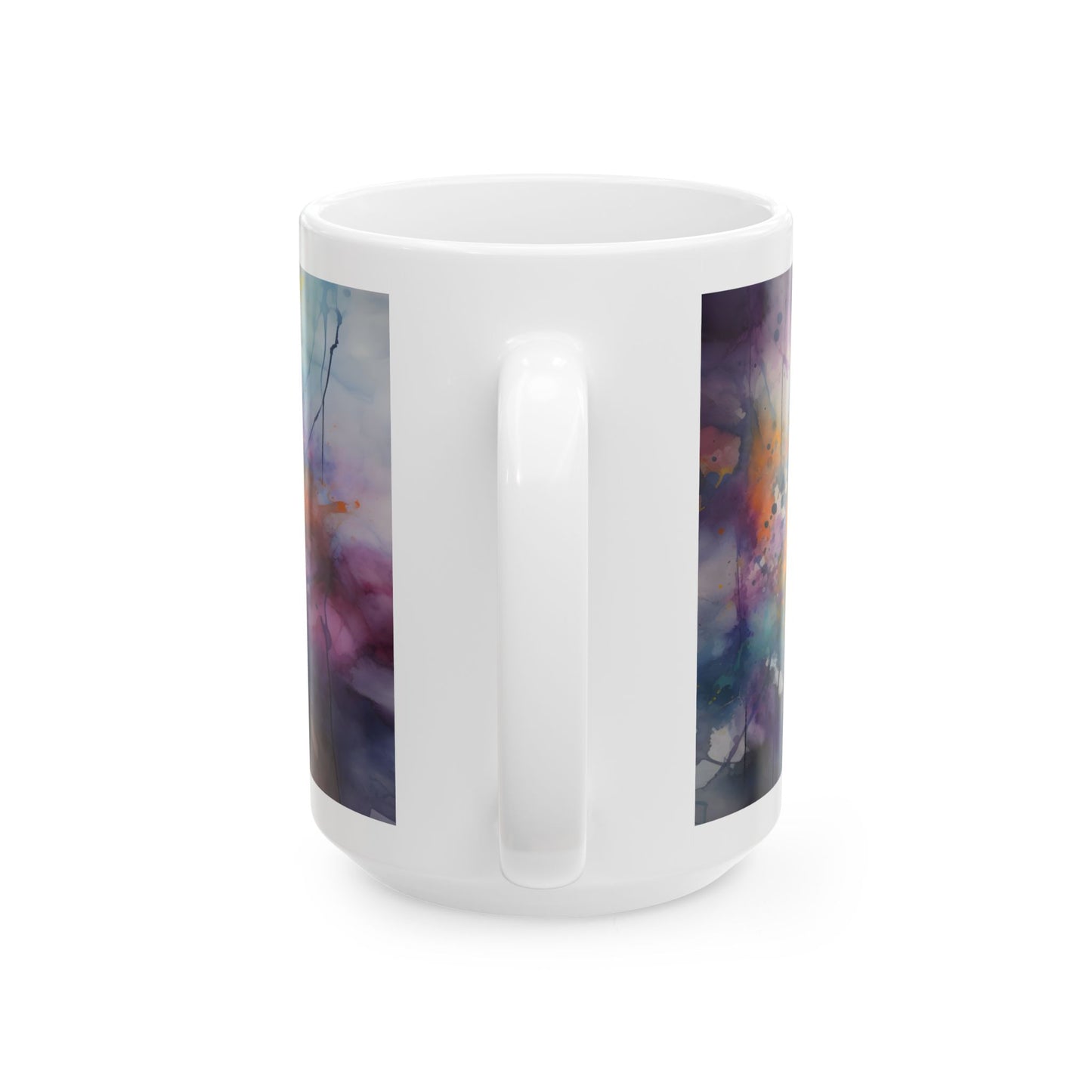 Taza de acuarela con diseño de Schnauzer: ¡Un toque de personalidad y color!