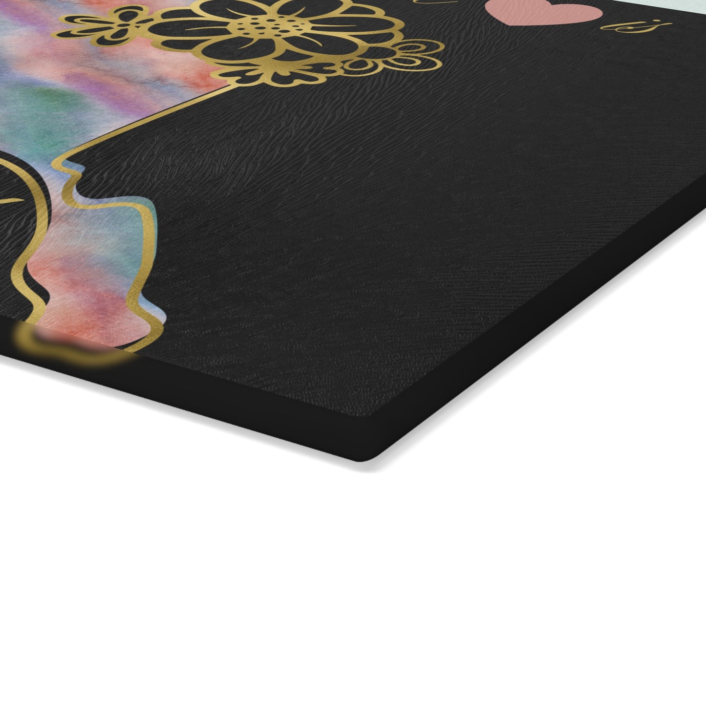 🌈 Alaska Floral Cutting Board – Rainbow Watercolor Charm for The Last Frontier 🌸