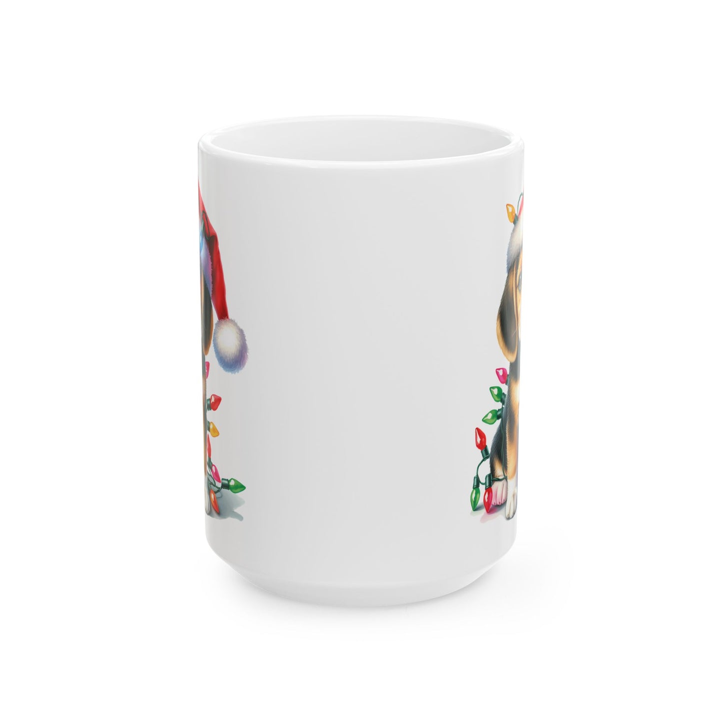 🎄 Beagle Christmas Mug – Holiday Joy with a Festive Hound 🐾
