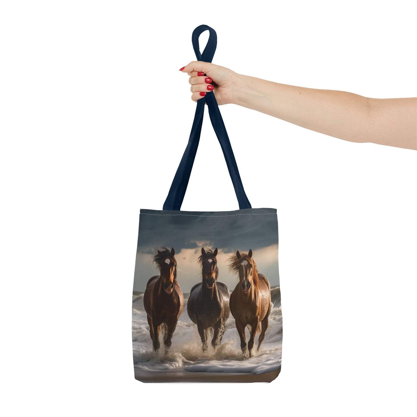 Bolsa de mano Caballos salvajes al anochecer: un bolso de mano atrevido inspirado en la naturaleza para amantes de los caballos