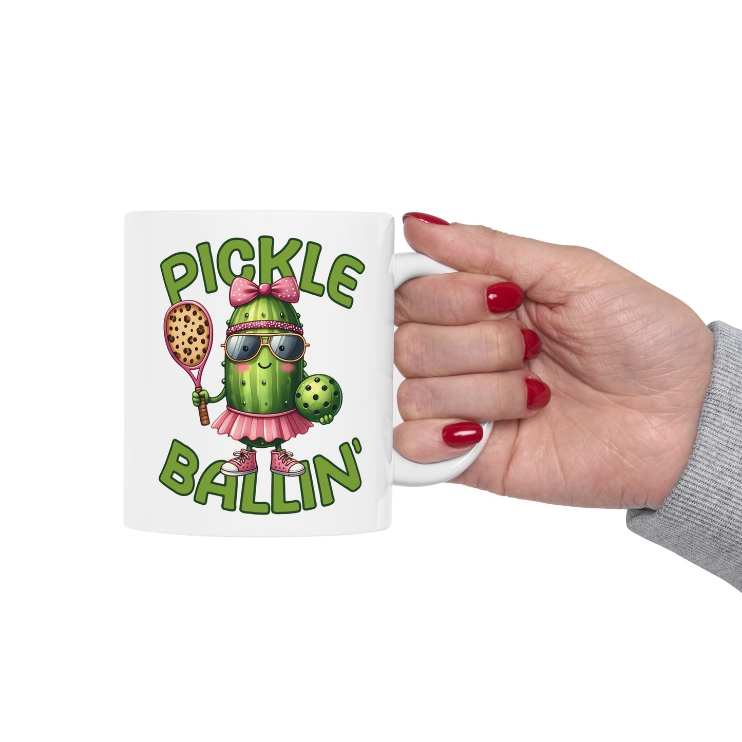 ☀️🥒 Pickle Ballin’ Coffee Mug – Serve Up Sass & Sips 🎾
